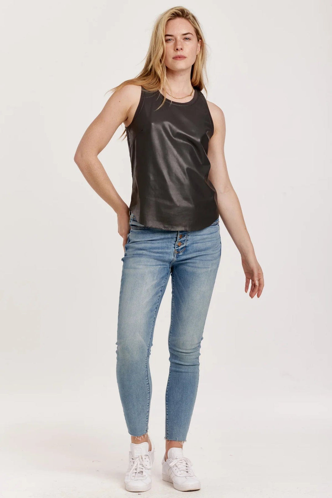 Another Love Top Carmela Pleather Tank