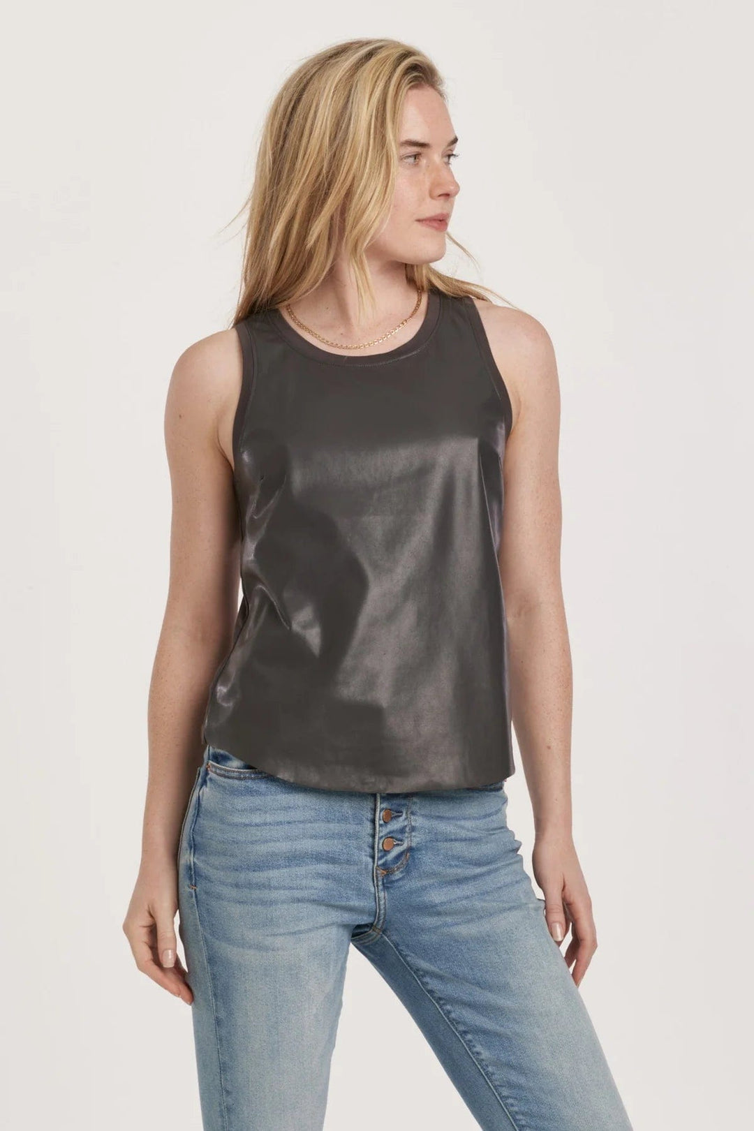 Another Love Top Iron / XS Carmela Pleather Tank