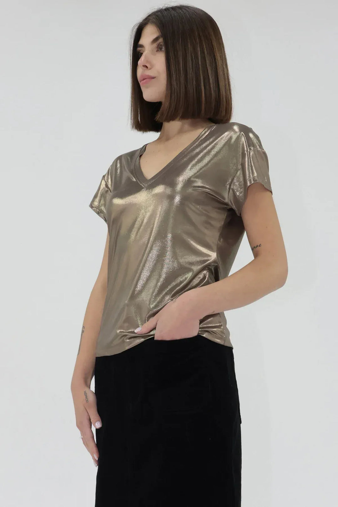Another Love Top Lumi Metallic Top
