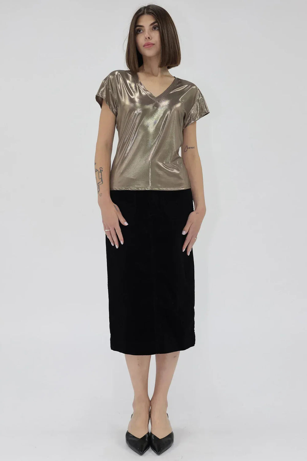 Another Love Top Lumi Metallic Top