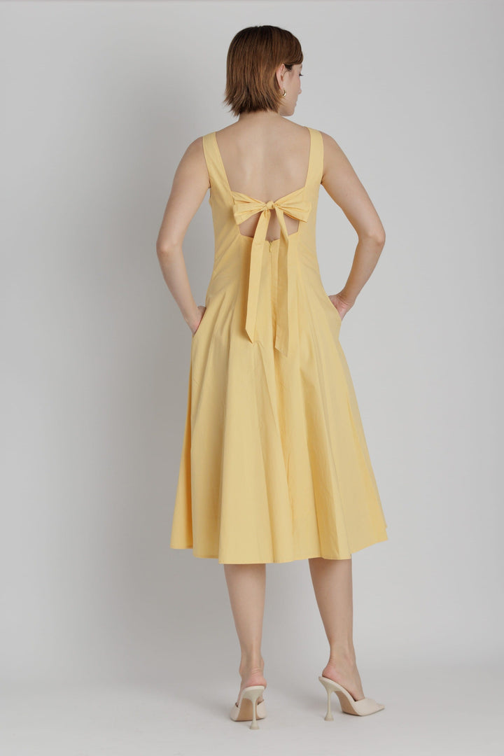 Aureum Dress Eliana Keyhole Midi Dress