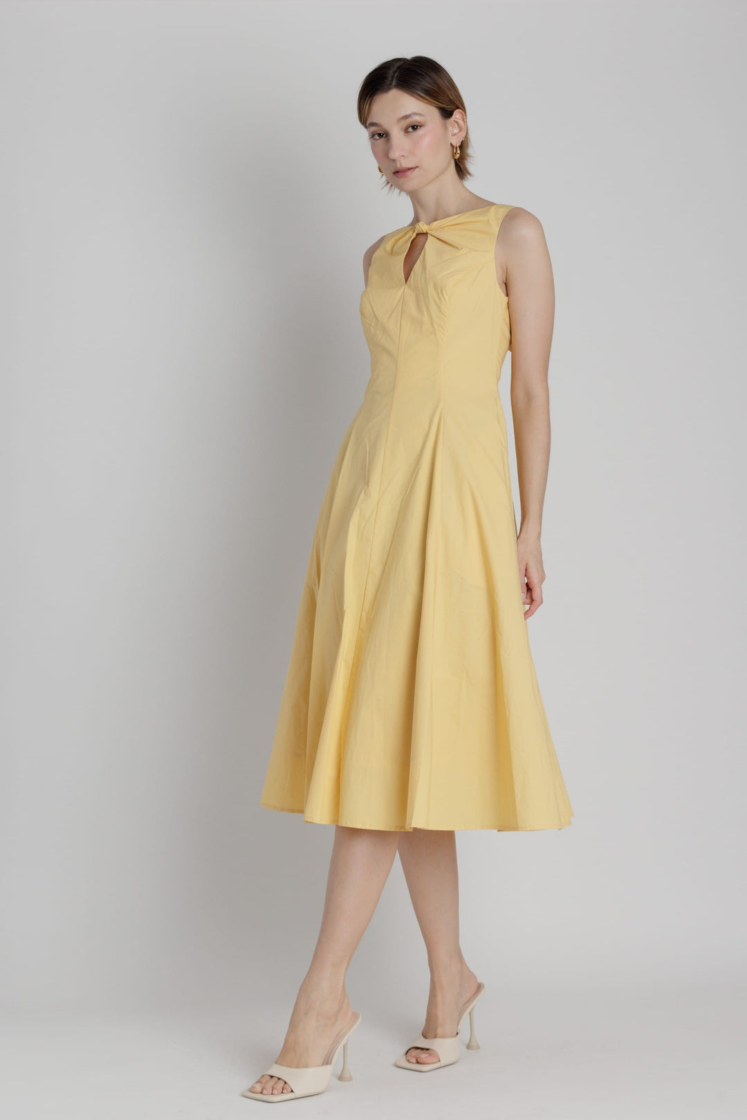 Aureum Dress Eliana Keyhole Midi Dress