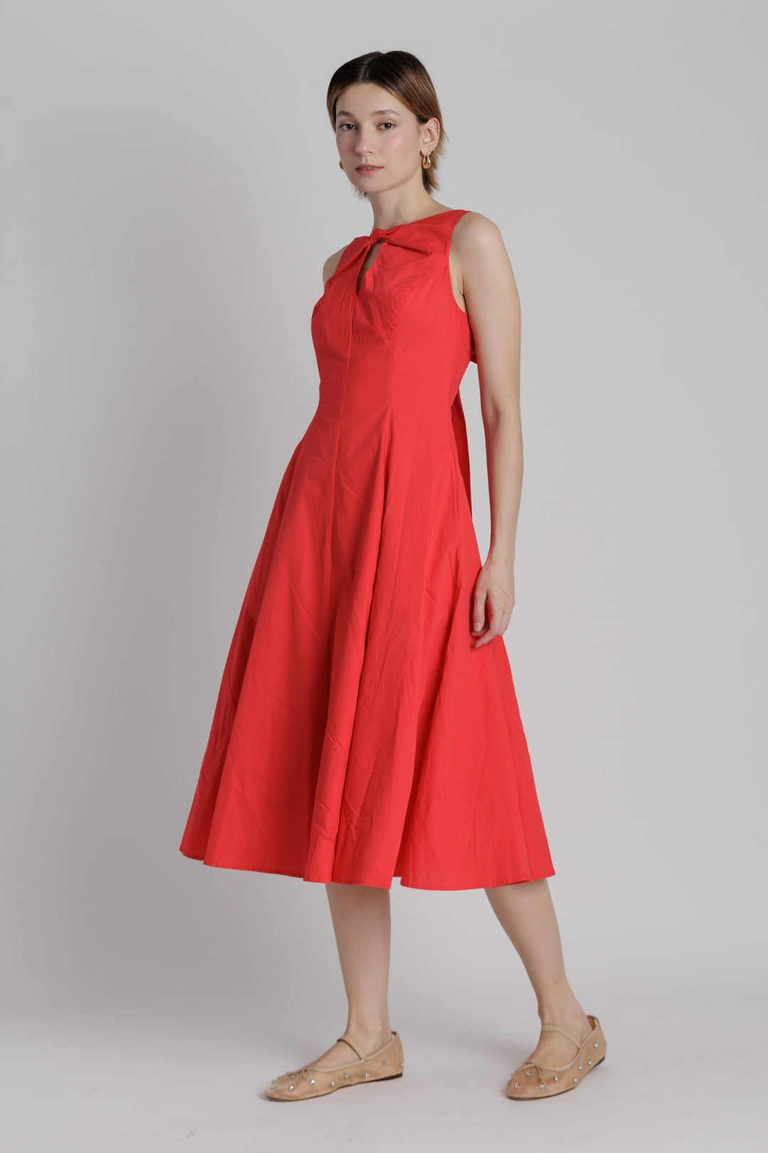 Aureum Dress Eliana Keyhole Midi Dress