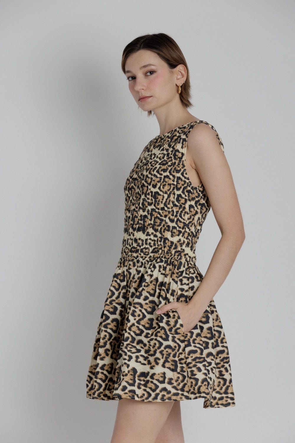 Aureum Dress Eliana Smocked Midi Dress