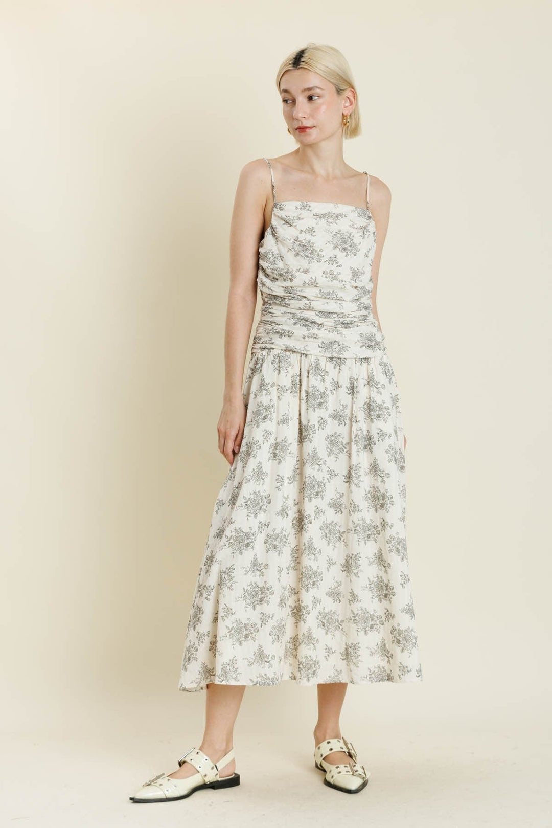 Aureum Dress Journee Floral Midi Dress