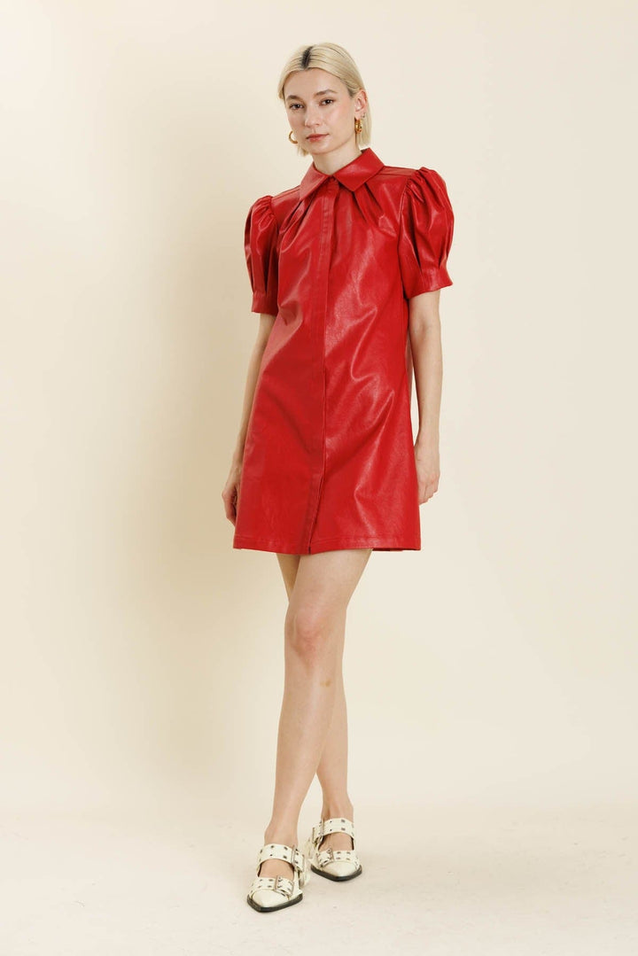 Aureum Dress Lola Vegan Leather Dress