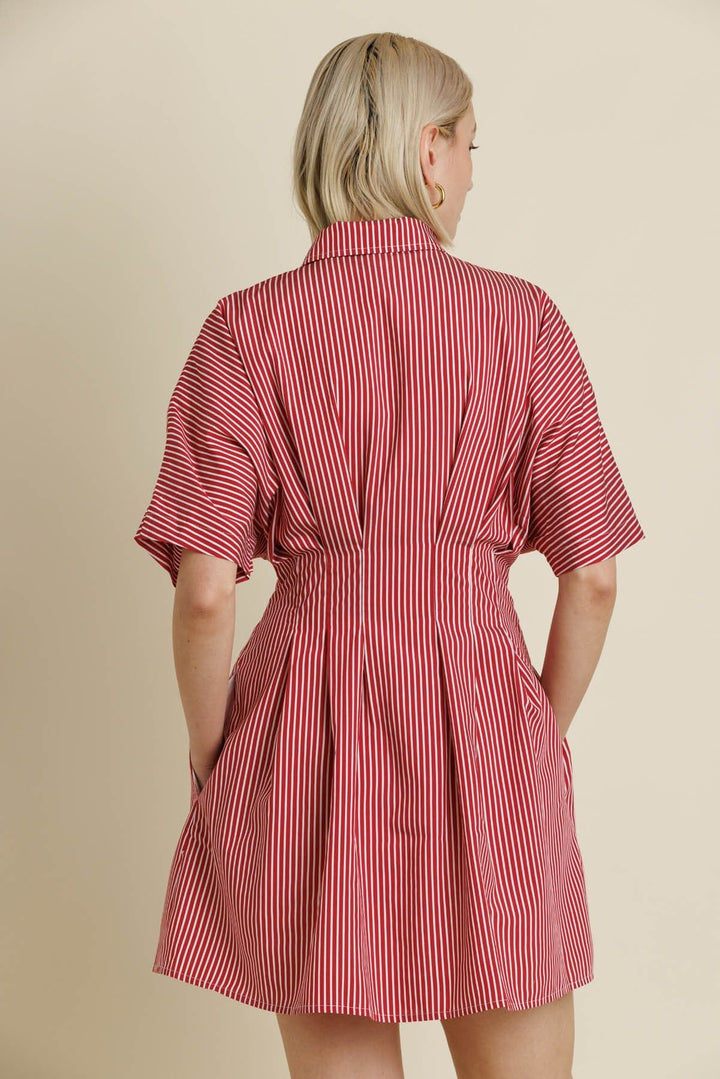 Aureum Dress Selah Striped Mini Dress