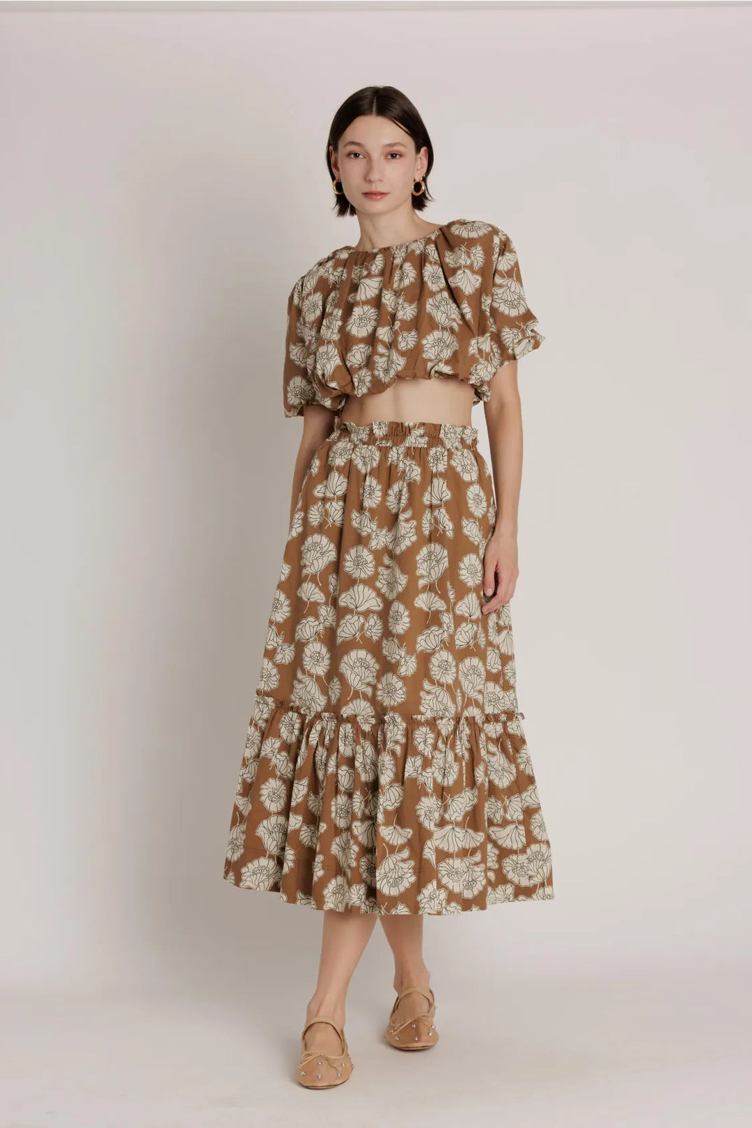 Aureum Midi Skirt Ellie Ruffle Midi Skirt