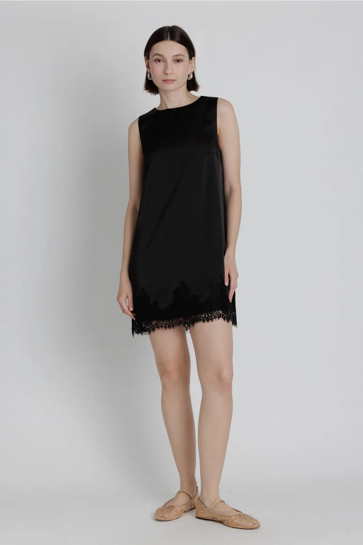 Aureum Mini Dress Daisy Lace Trim Mini Dress