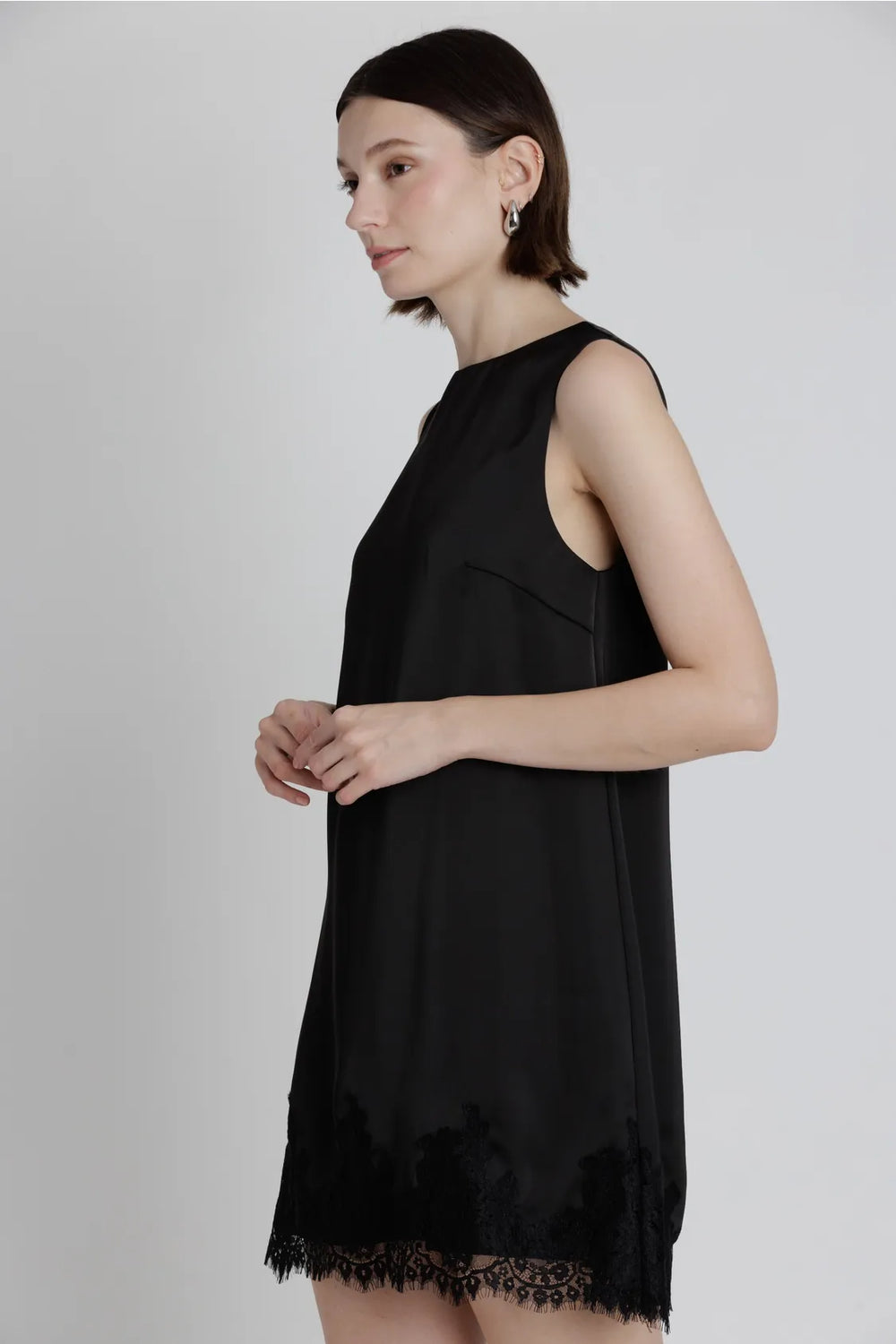 Aureum Mini Dress Daisy Lace Trim Mini Dress