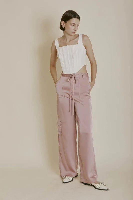 Aureum Pants Satin Cargo Pants