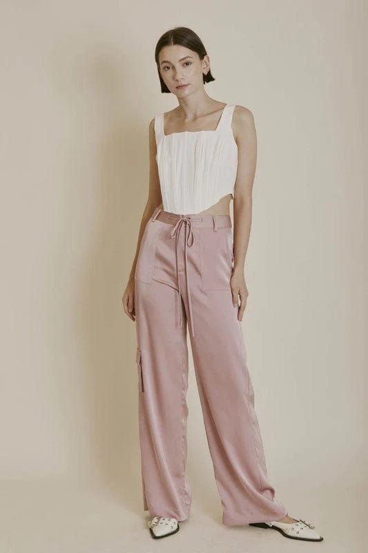 Aureum Pants Satin Cargo Pants