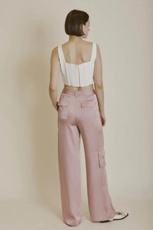 Aureum Pants Satin Cargo Pants