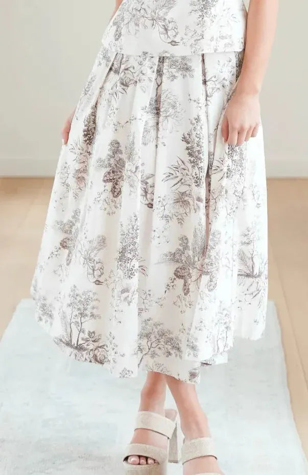 Aureum Skirt Brown / XS Lucia Pleated Skirt