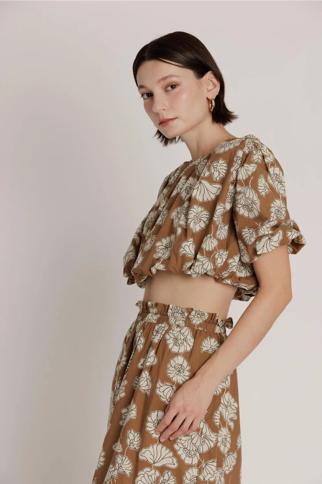 Aureum Top Amara Bubble Crop Top