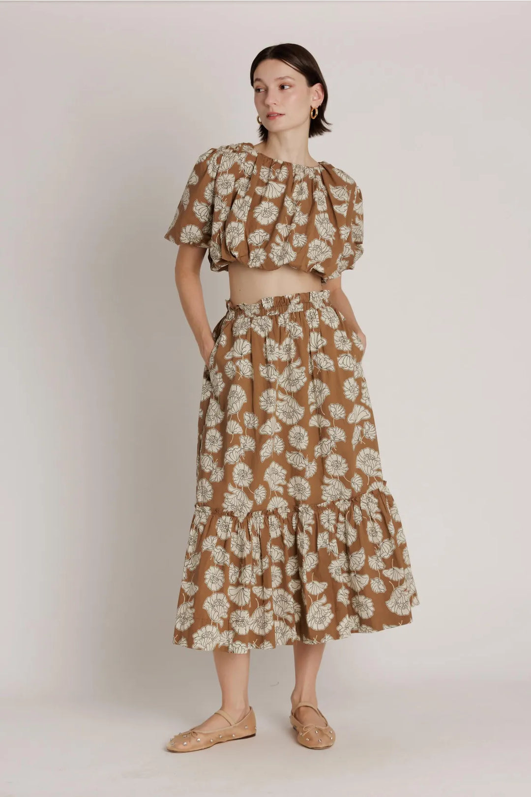 Aureum Top Amara Bubble Crop Top