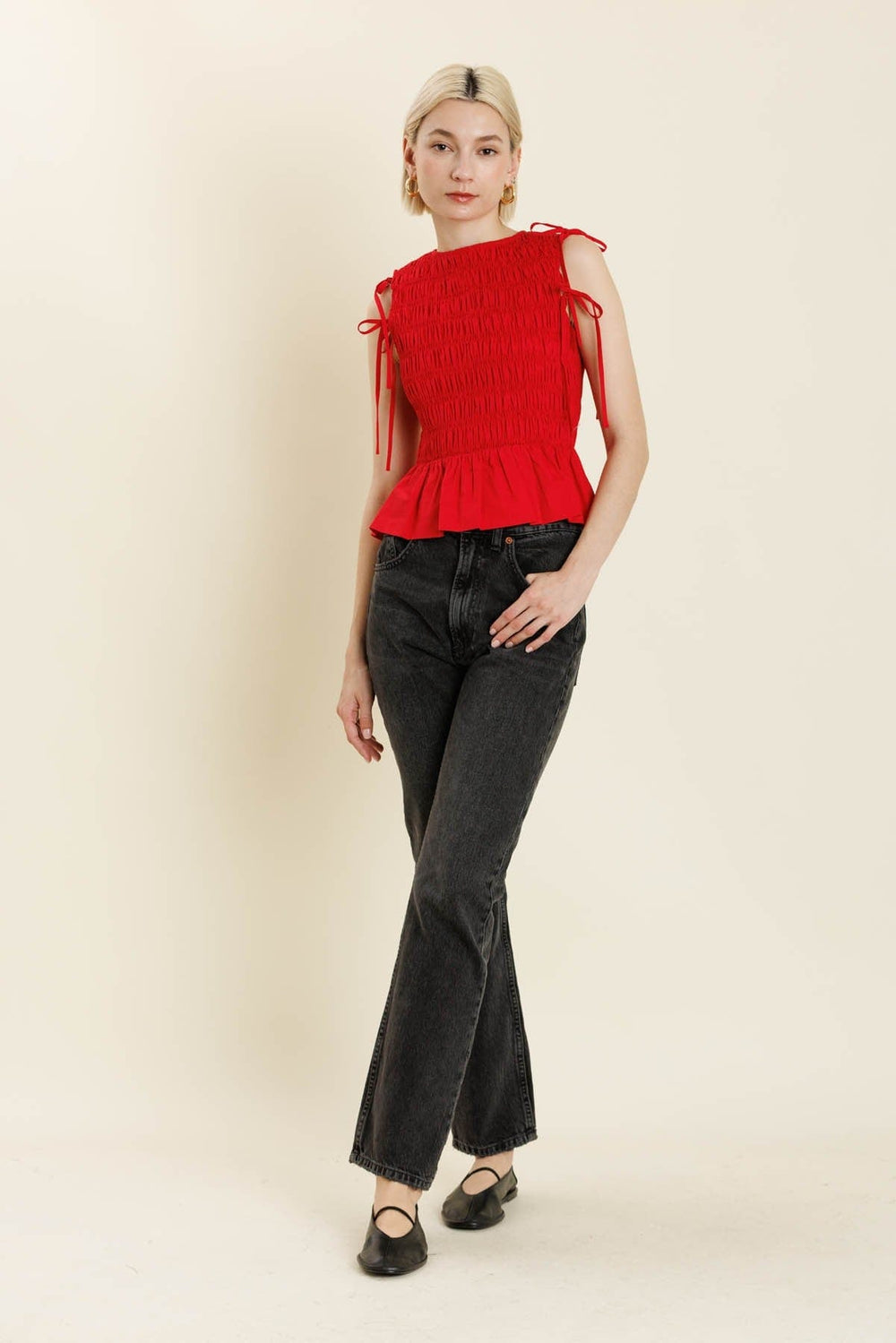 Aureum Top Lena Detachable Sleeve Top