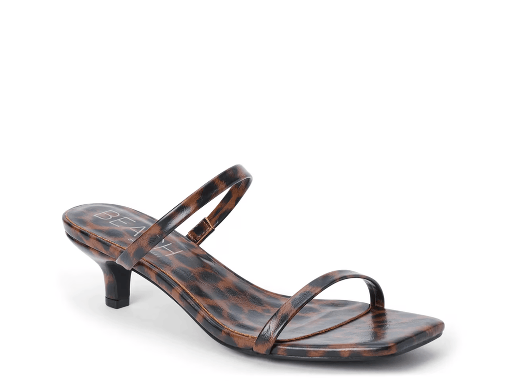 Beach by Matisse Sandal Brown Leopard / 6 Jeanne Heeled Sandal