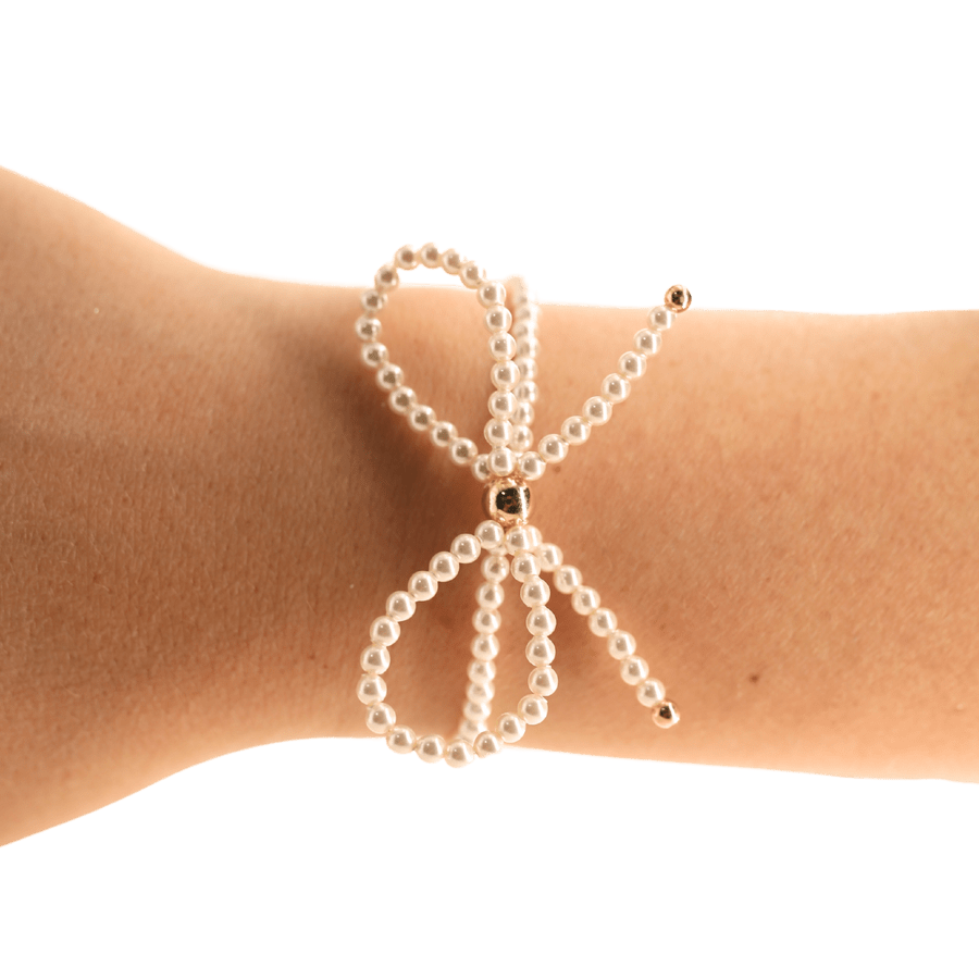 Beaded Blondes Bracelet Pearl Pearl Bow Bracelet