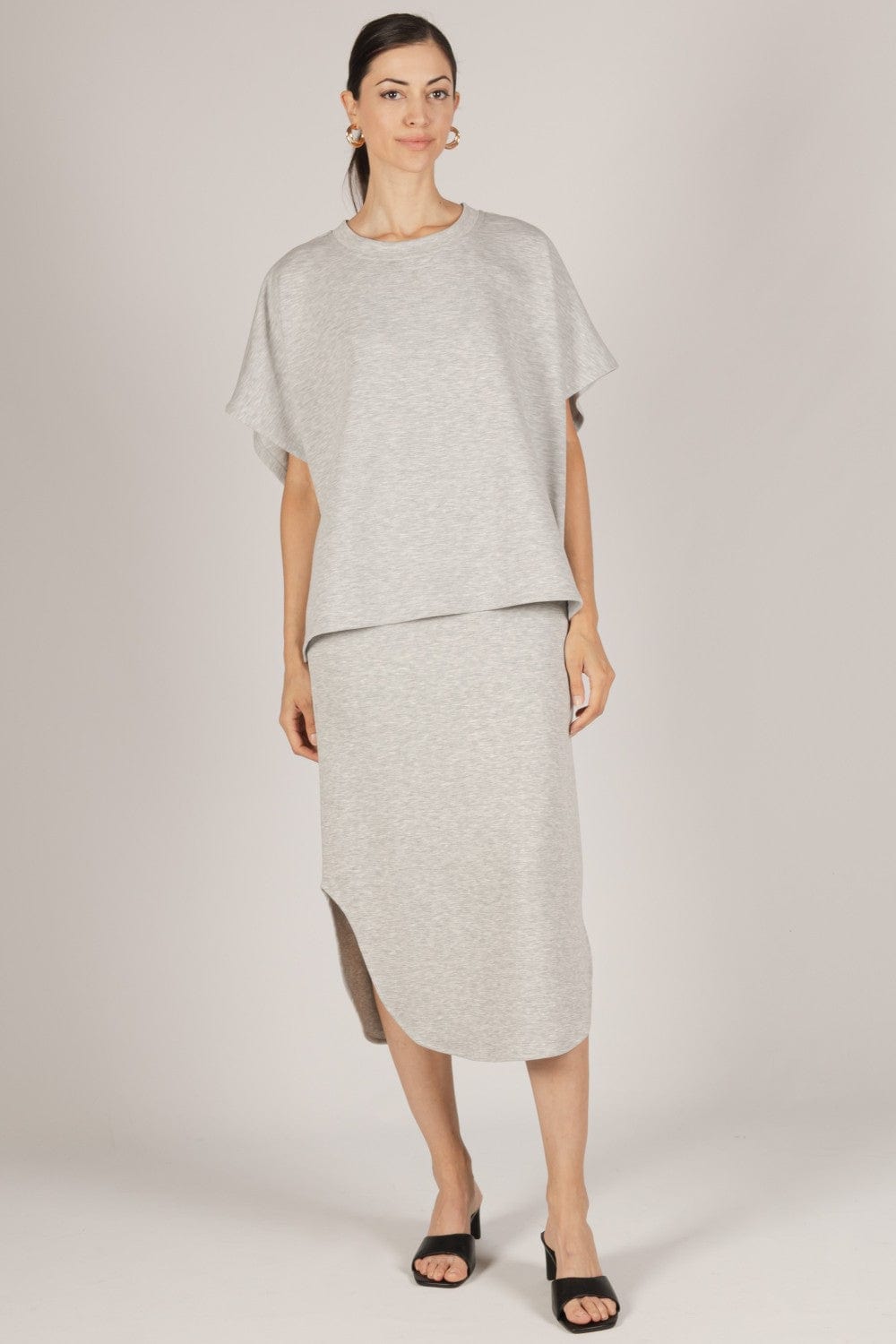 Before You Collection Skirt Heather Grey / XS Diana Midi Skirt