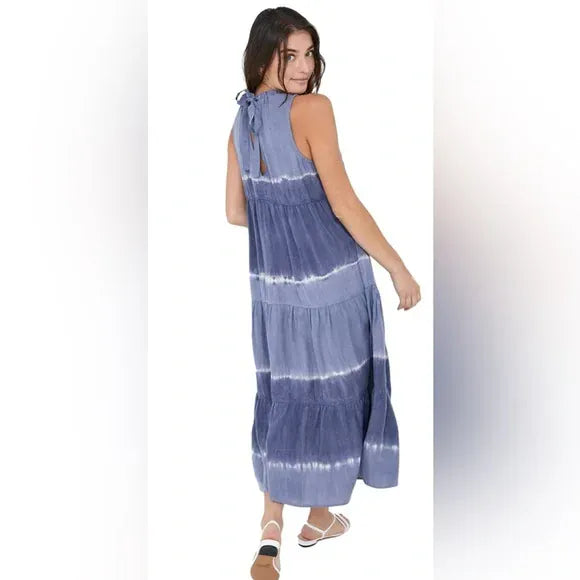 Bella Dahl Dress Dana Sleeveless Tiered Midi Dress