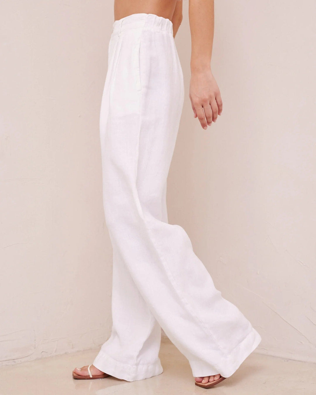 Bella Dahl Pants Pleated Wide Leg Trouser