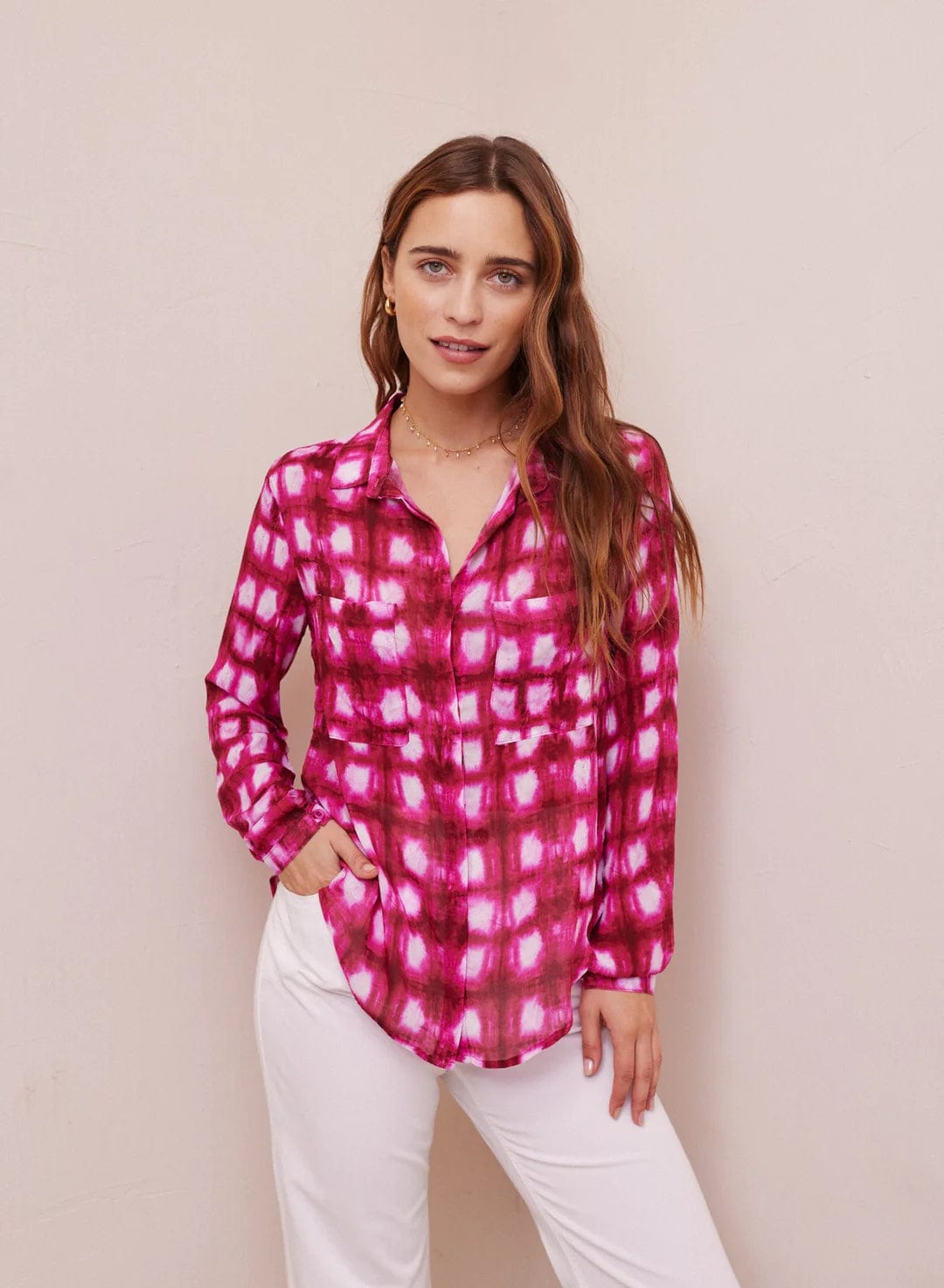 Bella Dahl Top Full Button Down Hipster Shirt