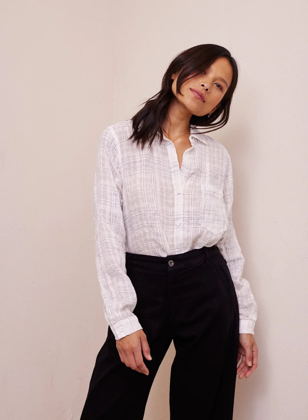Bella Dahl Pocket Button Down top, casual women&
