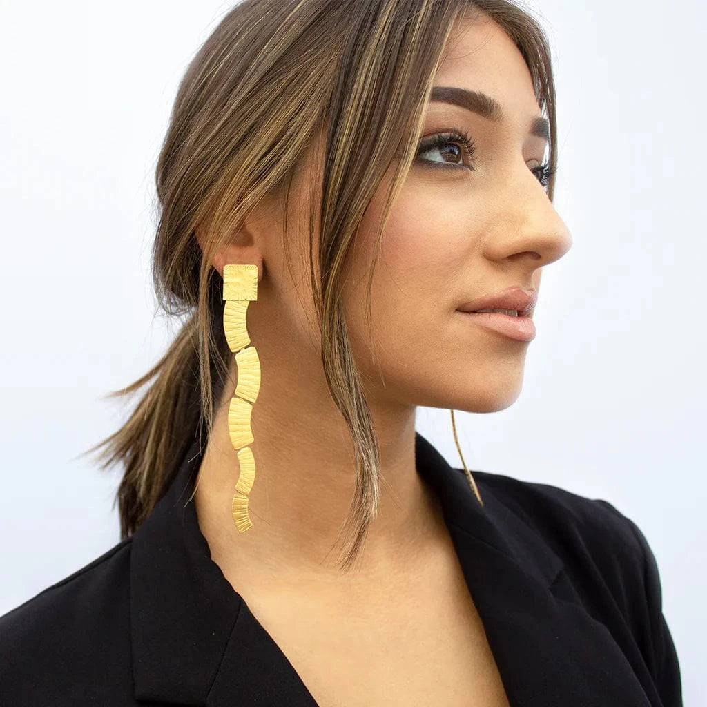 By Aris Earrings Izabella Long Dangle Earrings