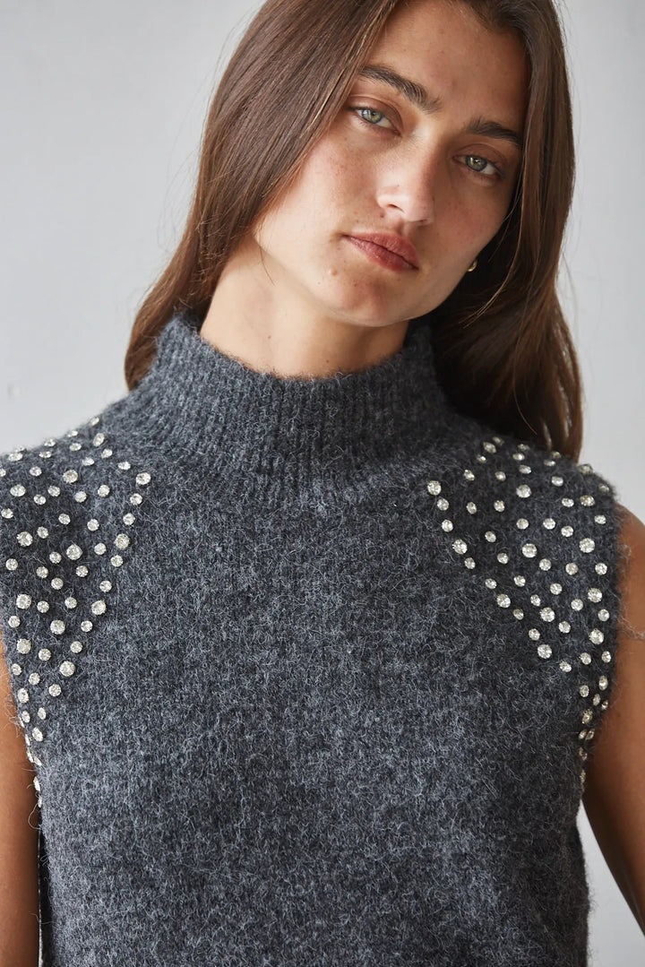 By Together Top Araceli Rhinestone Top