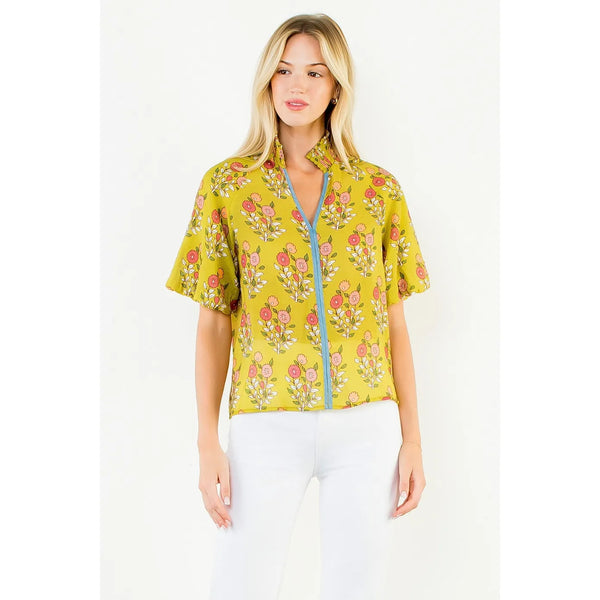 Lilah Floral Mesh Top
