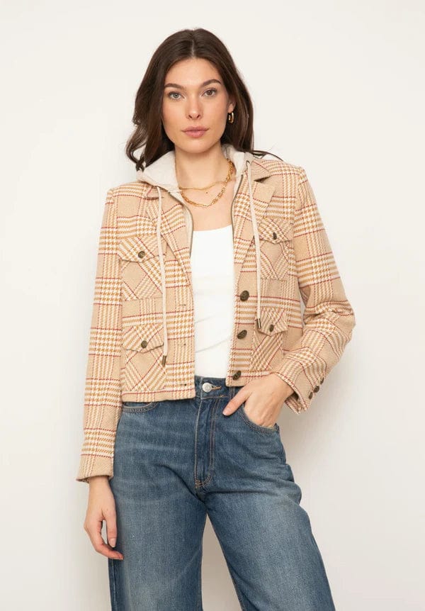 Central Park West NY Jacket Camel Plaid / S Celine Plaid Dickie Jacket