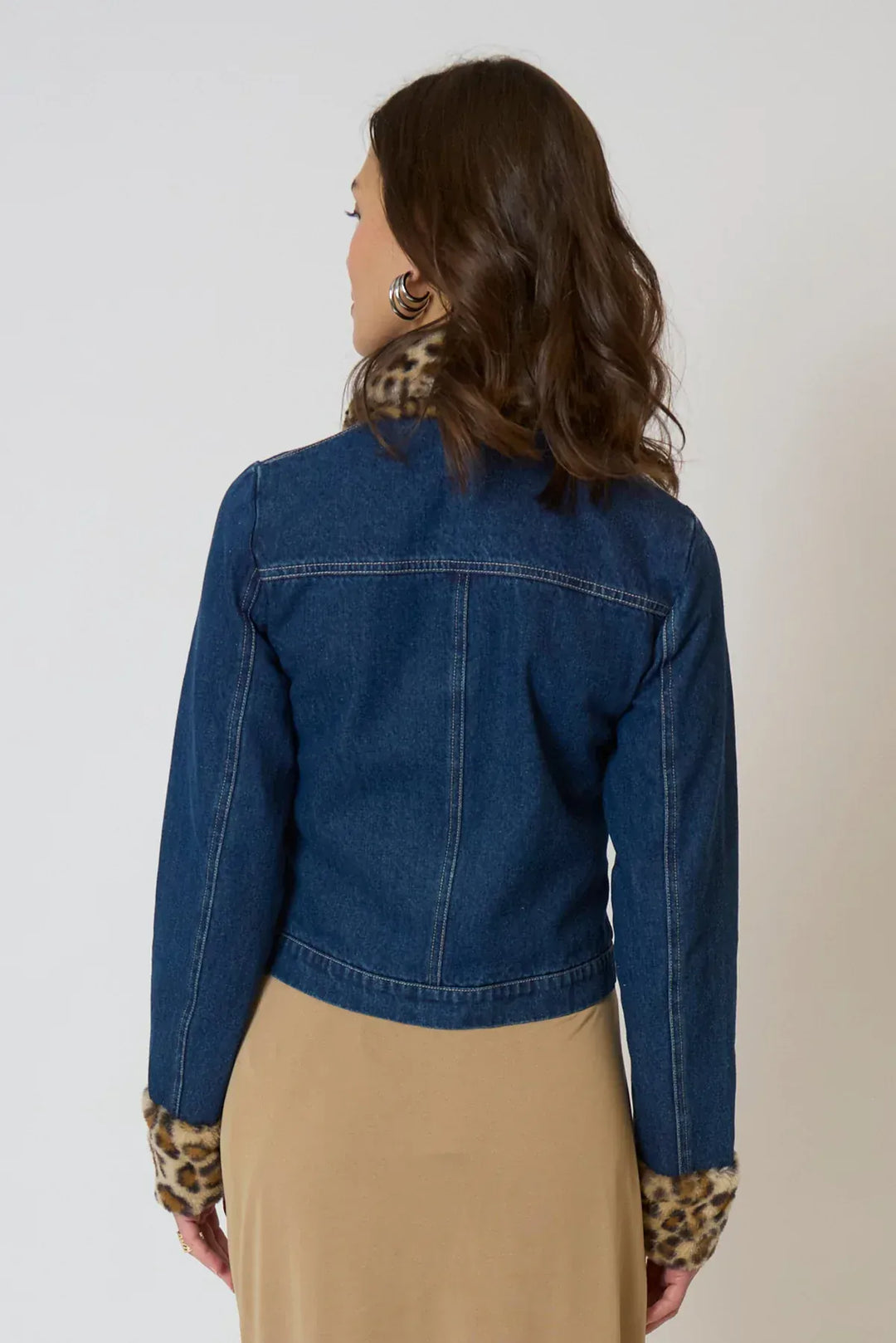 Central Park West NY Jacket Gia Denim And Fur Jacket