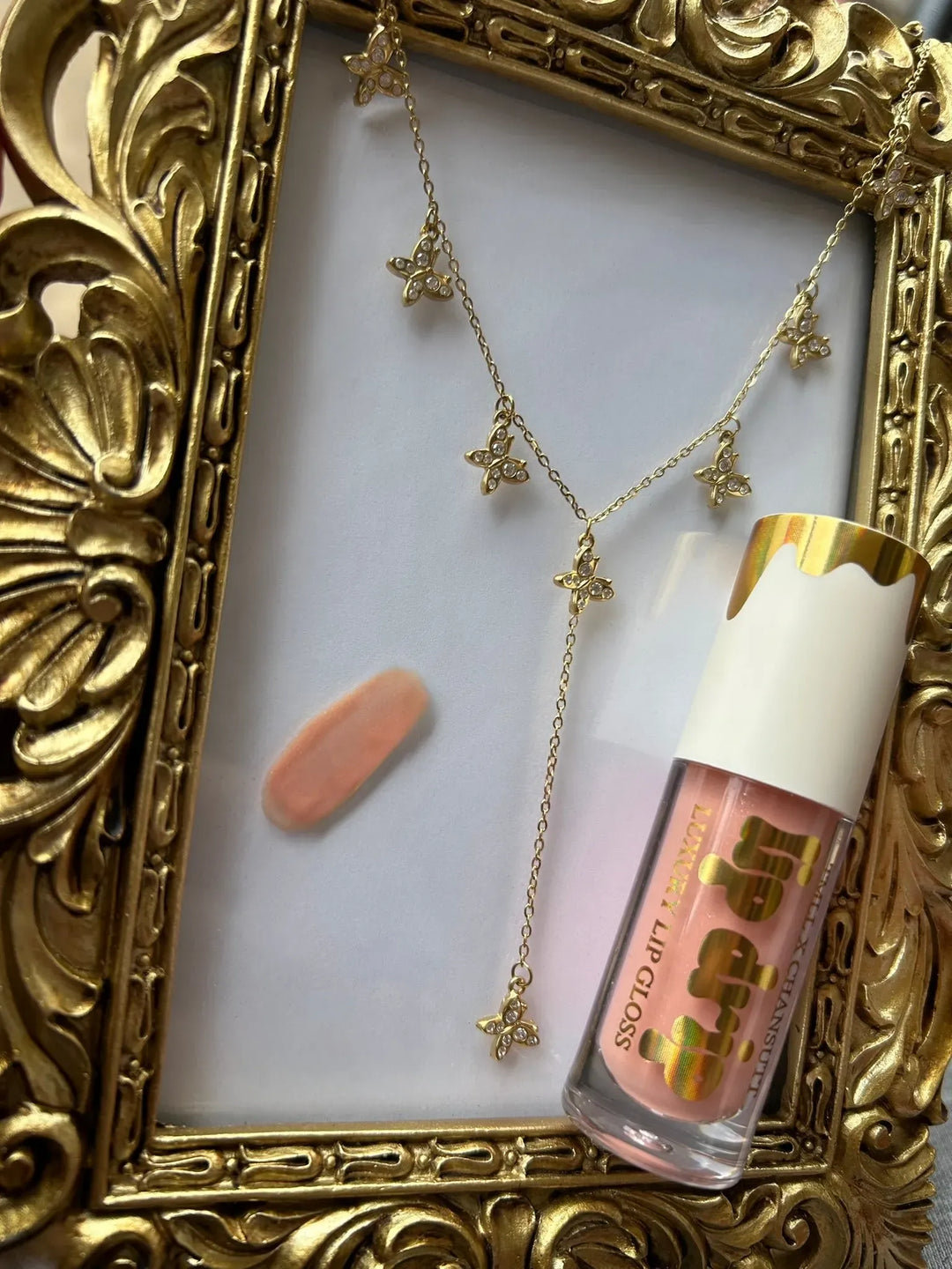 ChanSutt Pearls Gift Set Lip Drip / Butterfly Necklace Limited Edition Chansutt Pearls X TMLL Beauty Co. Gift Set