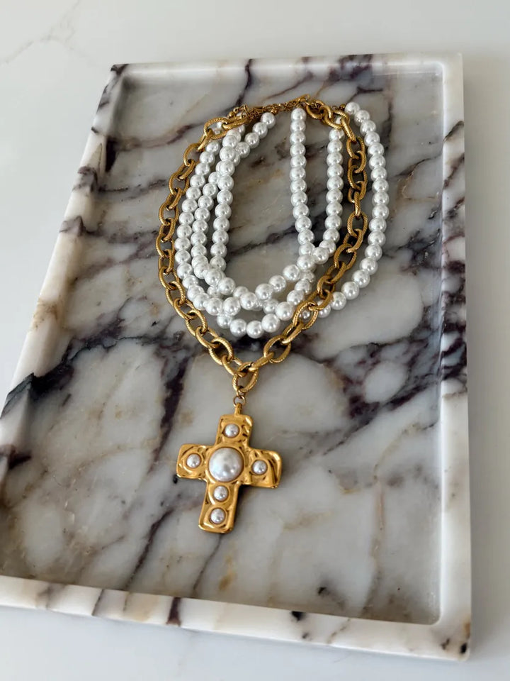 ChanSutt Pearls Necklace Paris Necklace