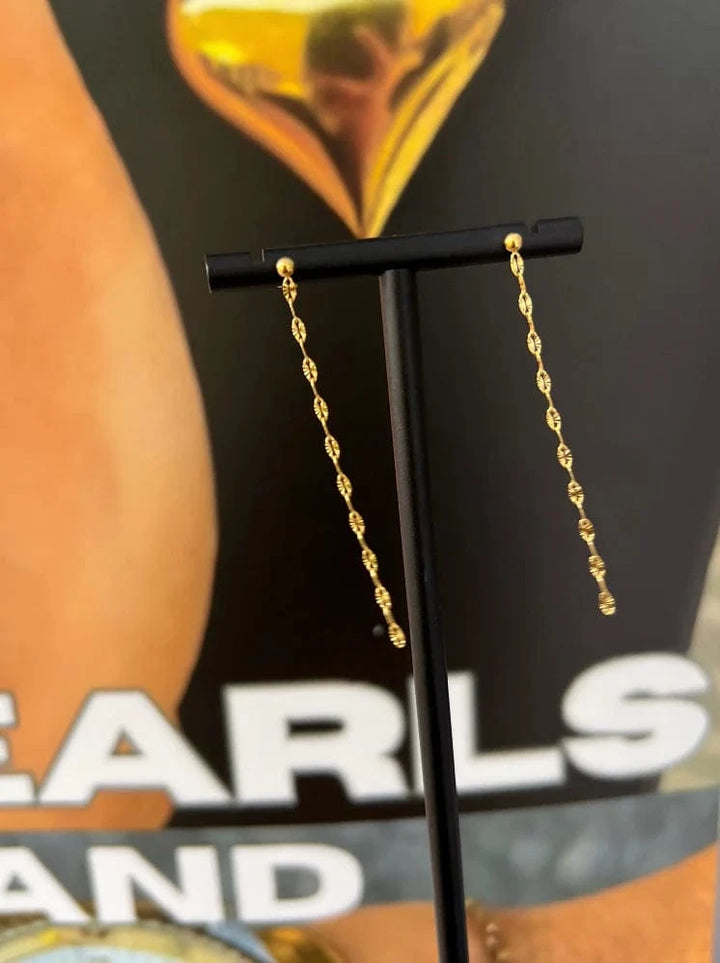 ChanSuttPearls Earrings Dainty Chain Earrings