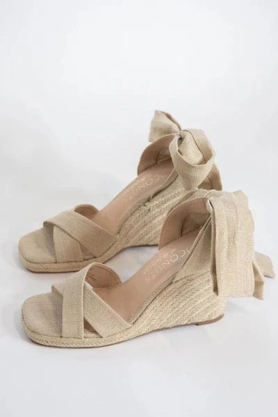 Coconuts by Matisse Platform Bonaire Ankle Wrap Jute Wedge