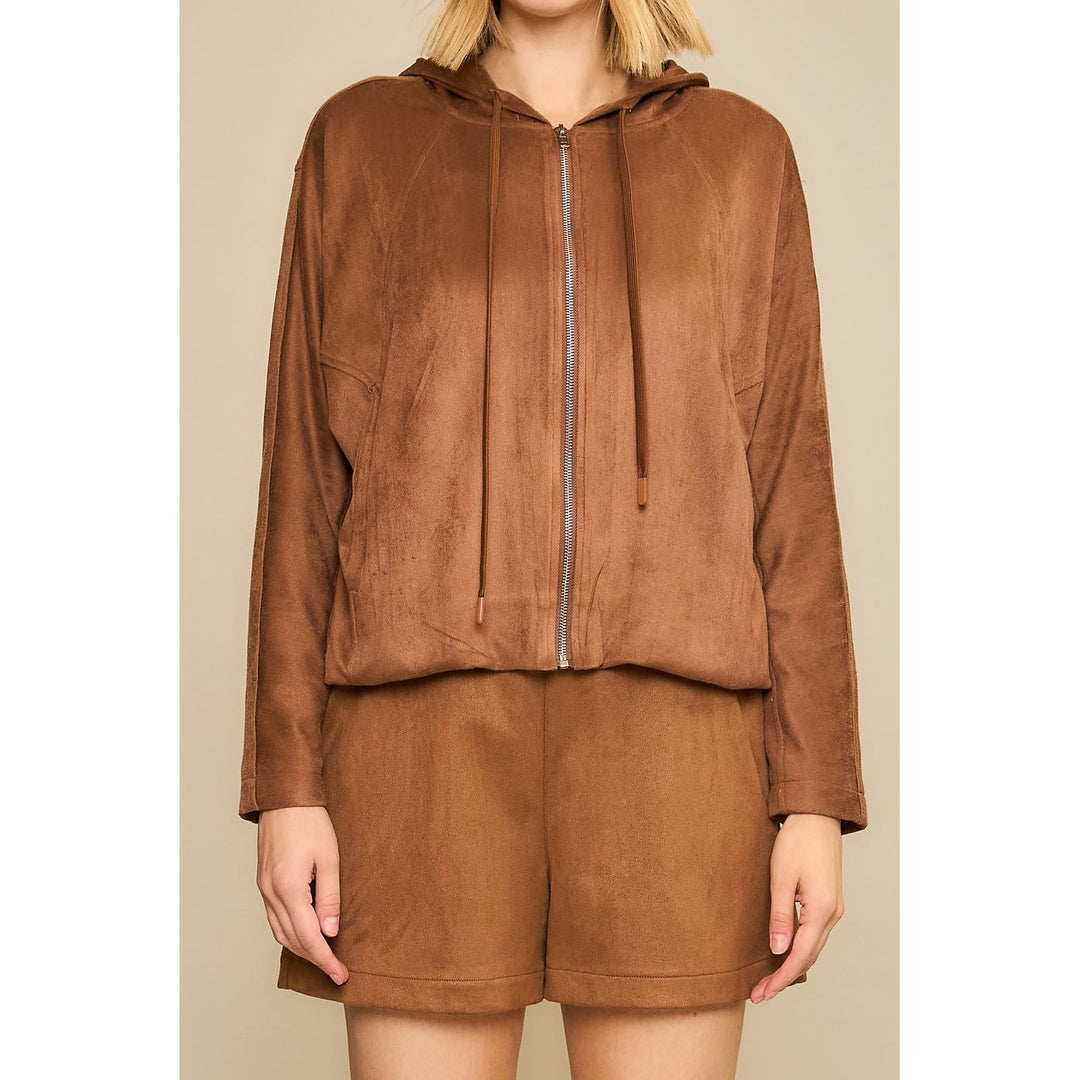Cozy Co. Shorts Brown / S Peyton Suede Shorts