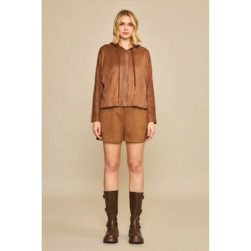 Cozy Co. Shorts Peyton Suede Shorts