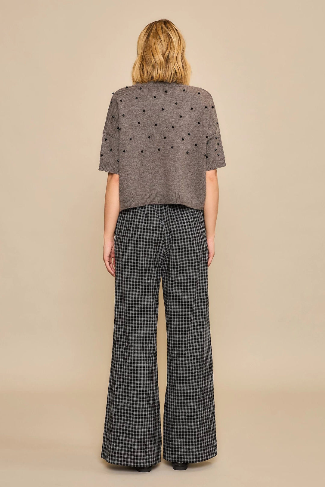 Cozy Co. Top Nora Studded Knit Top