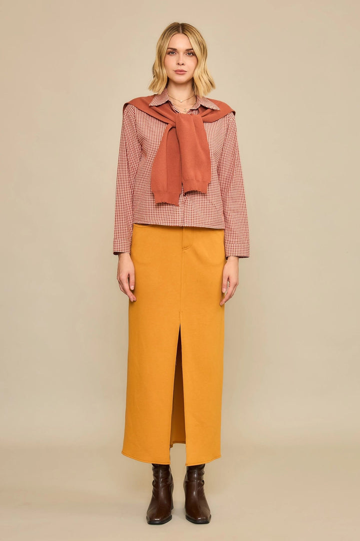 Cozy Co. Top Piper Gingham Check Top