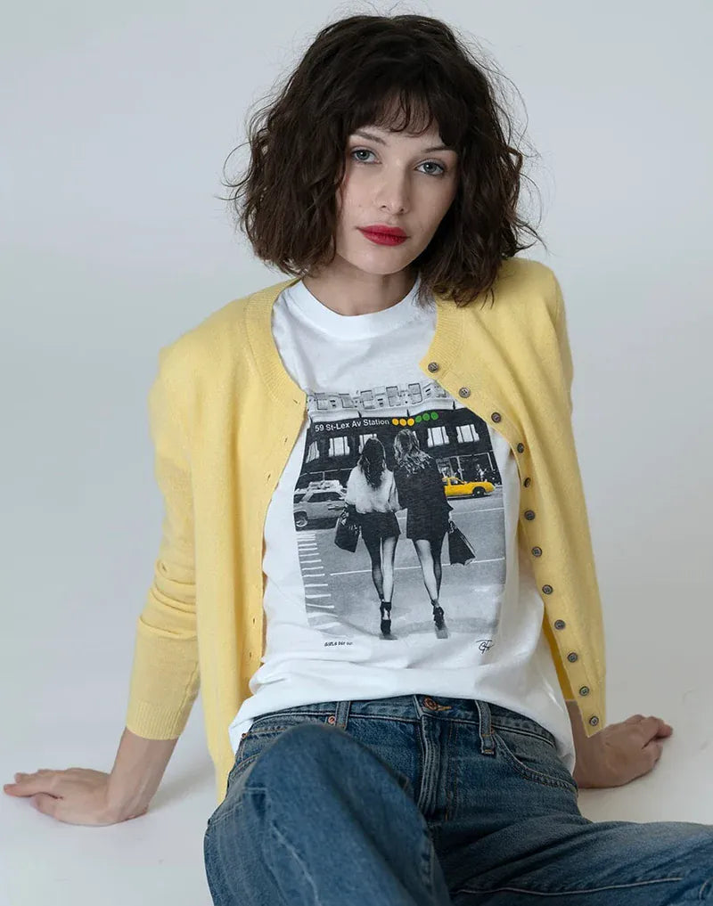 CPress Studio Graphic Tee Worn White / S Girls Day Out Mushie Tee