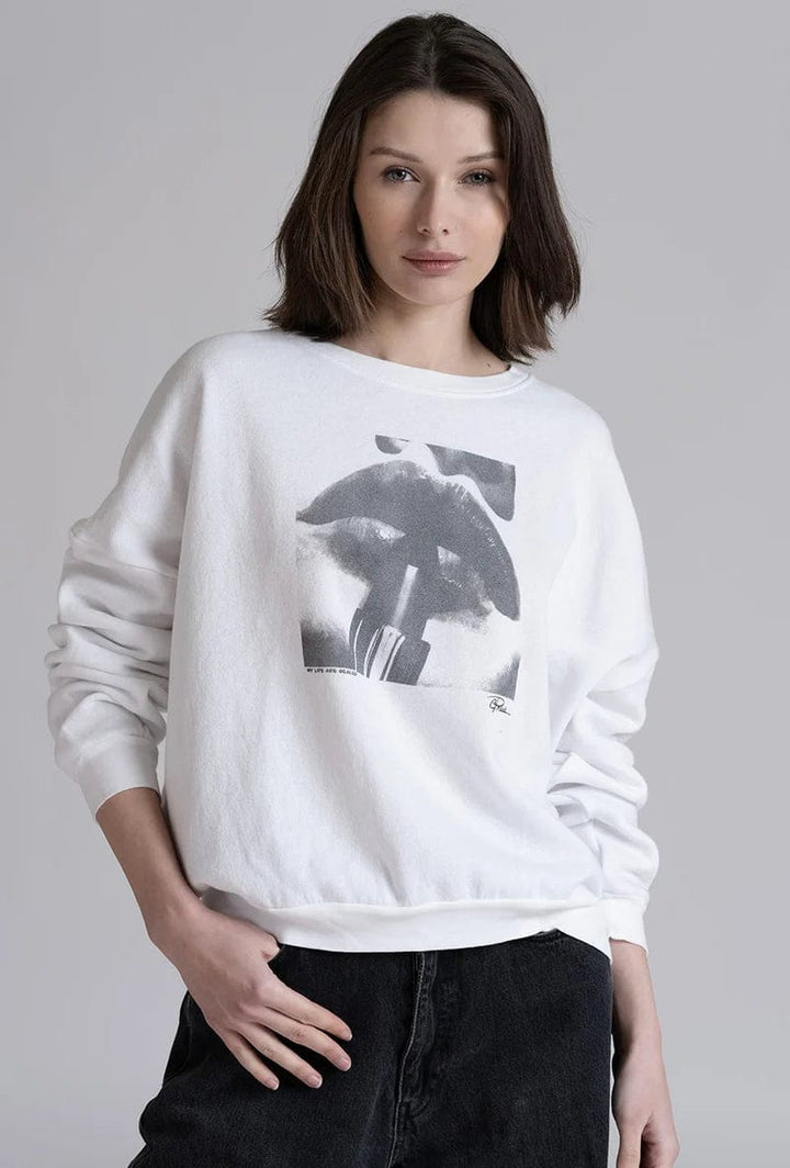 CPress Studio Sweatshirt My Lips Are Sealed Cozy Sweatshirt