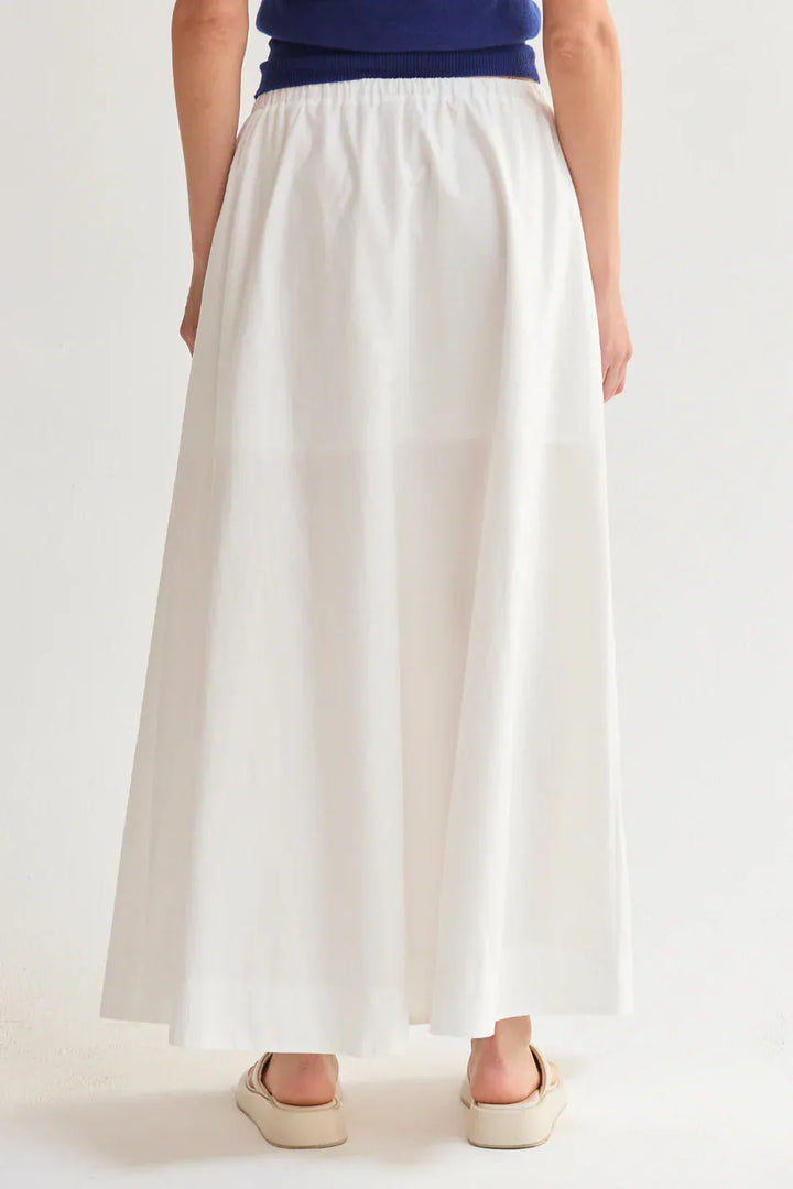 Crescent Maxi Skirt Margo Gathered Poplin Maxi Skirt
