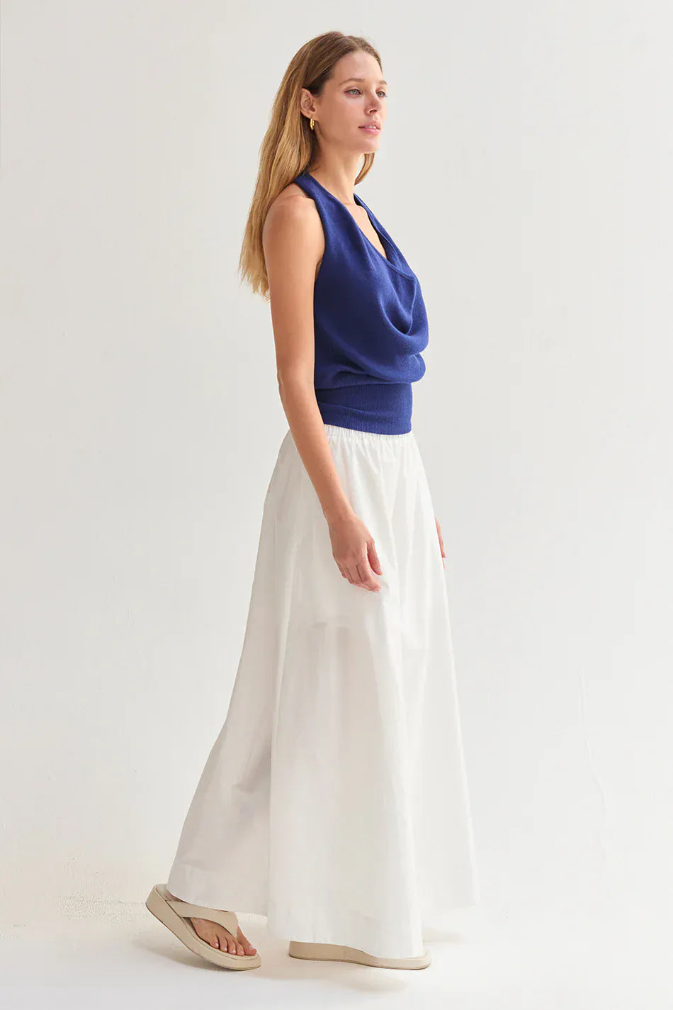 Crescent Maxi Skirt Margo Gathered Poplin Maxi Skirt