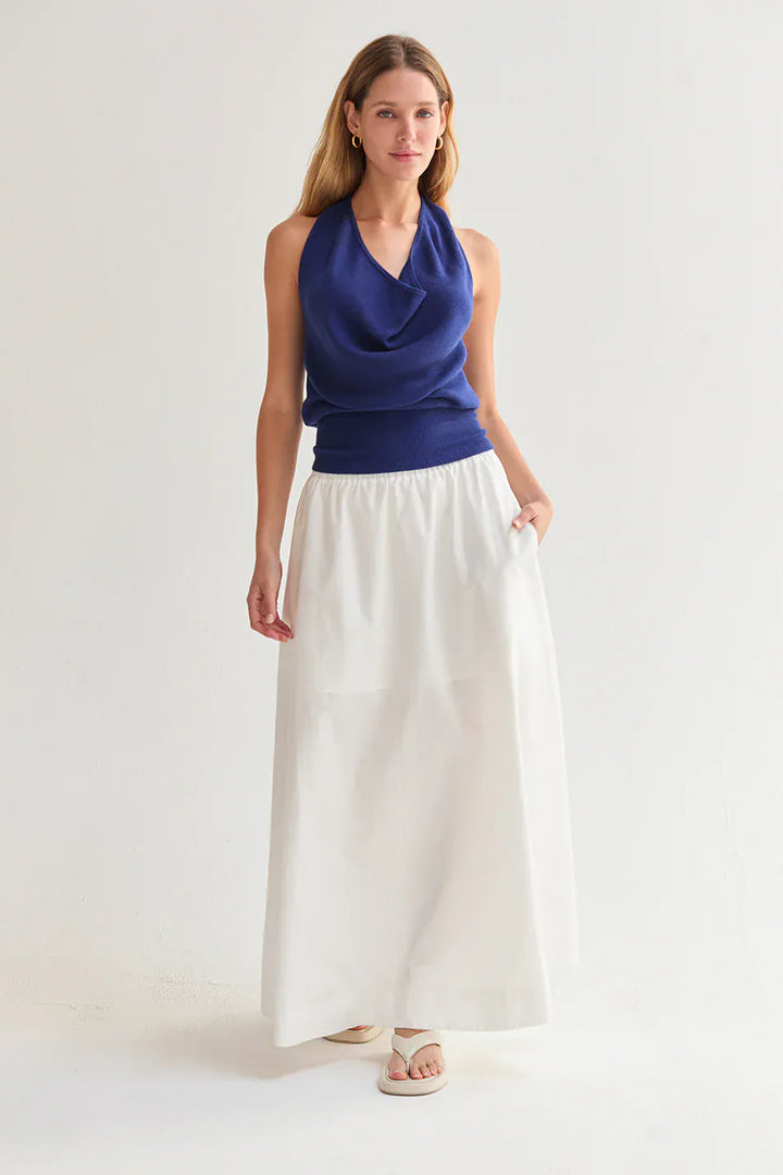 Crescent Maxi Skirt Margo Gathered Poplin Maxi Skirt