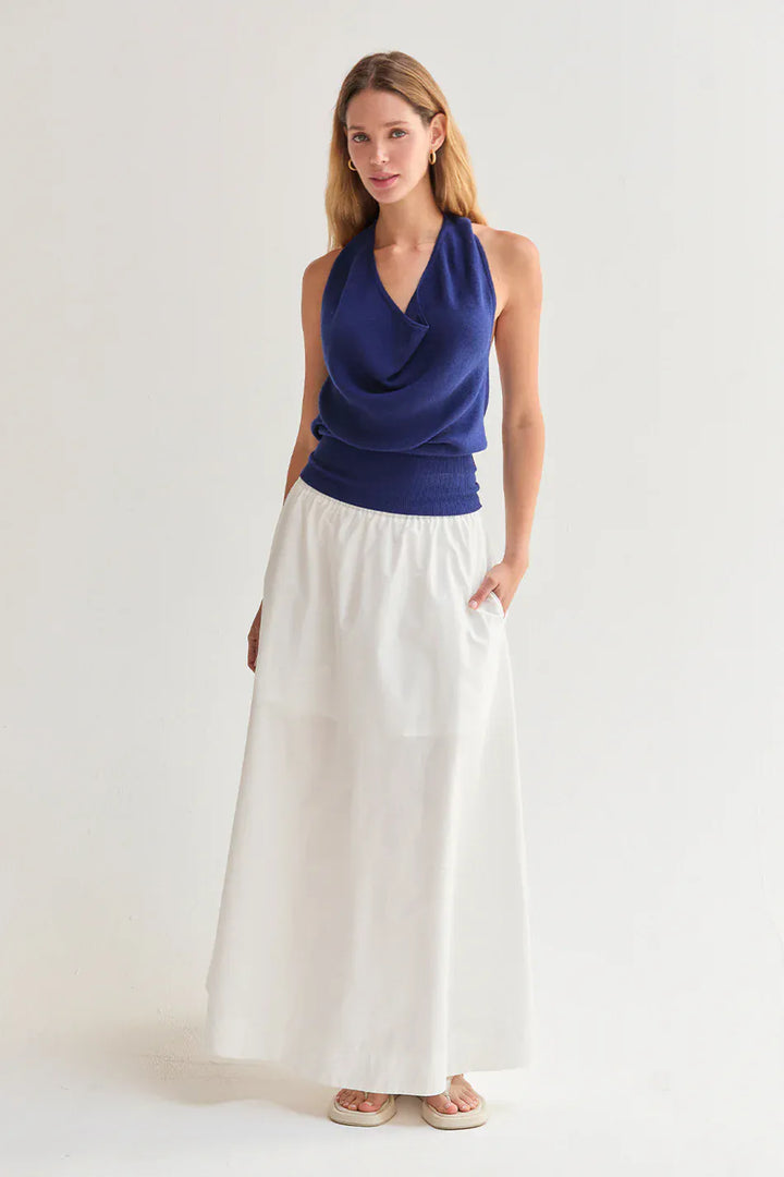 Crescent Maxi Skirt Margo Gathered Poplin Maxi Skirt