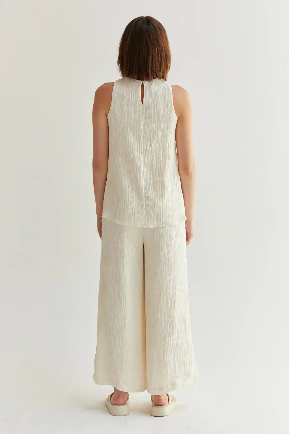Crescent Set Bella Halter Crossover Two-Piece Set