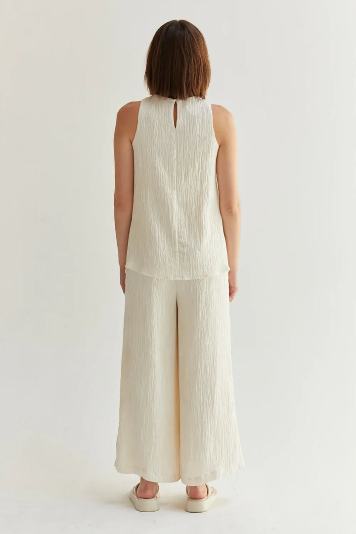 Crescent Set Bella Halter Crossover Two-Piece Set