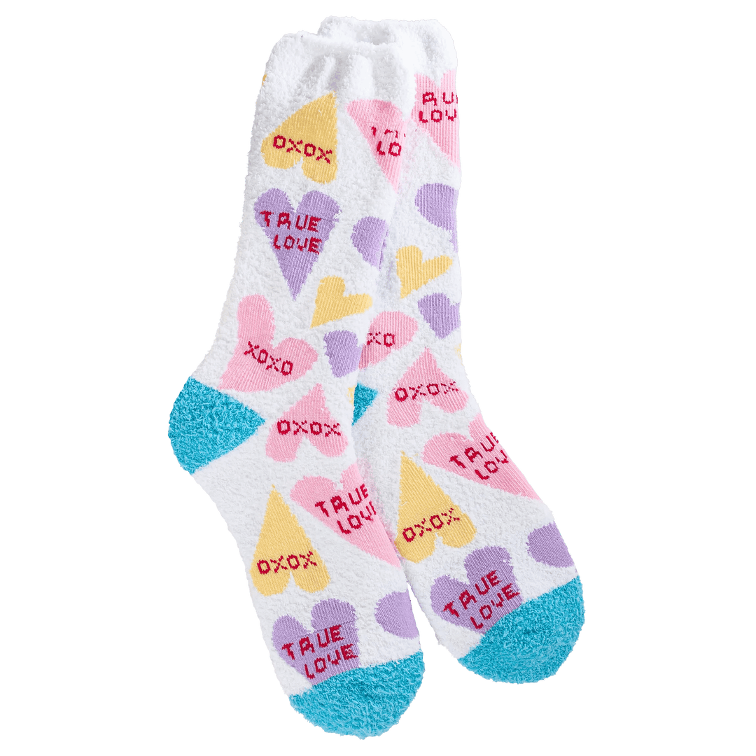 Crescent Sock Company Socks Candy Hearts Crescent Cozy Socks